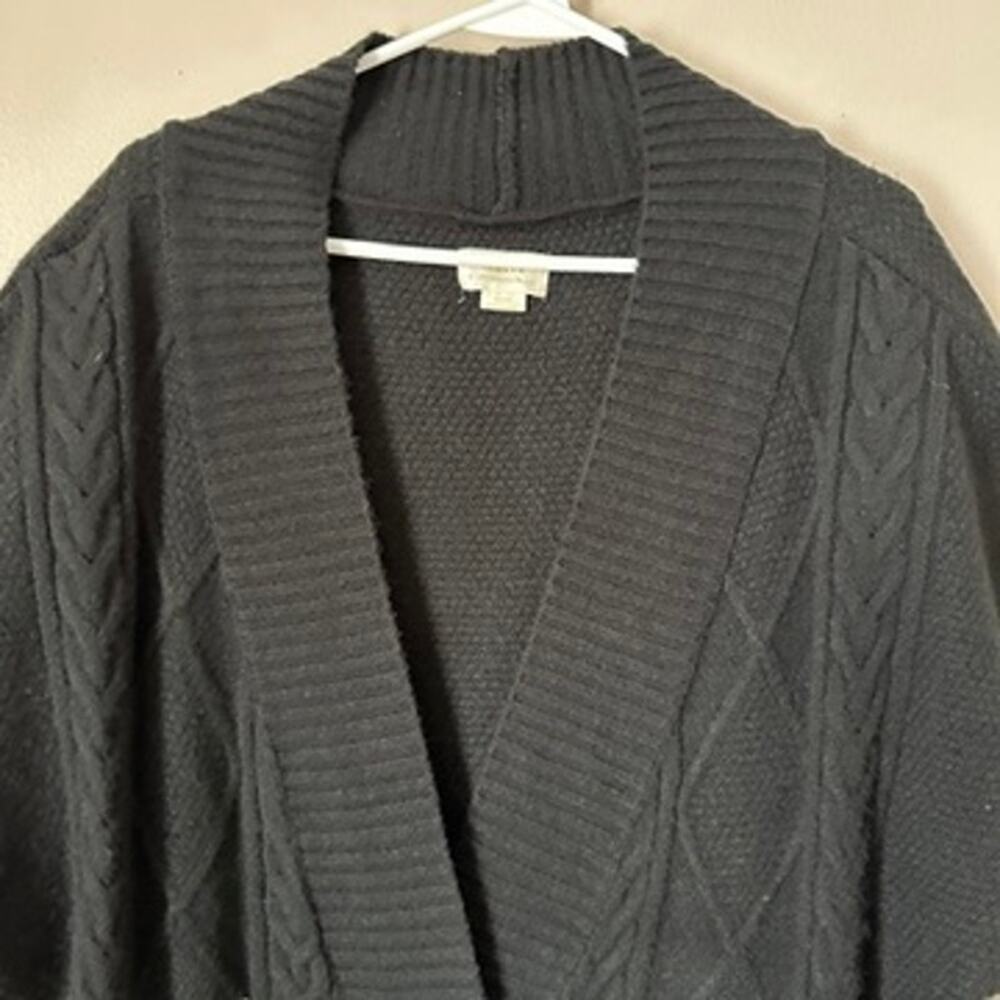 Anthropologie Maeve Sweater Vest Womens XL Black Striped Gold Button Preppy - Picture 4 of 12